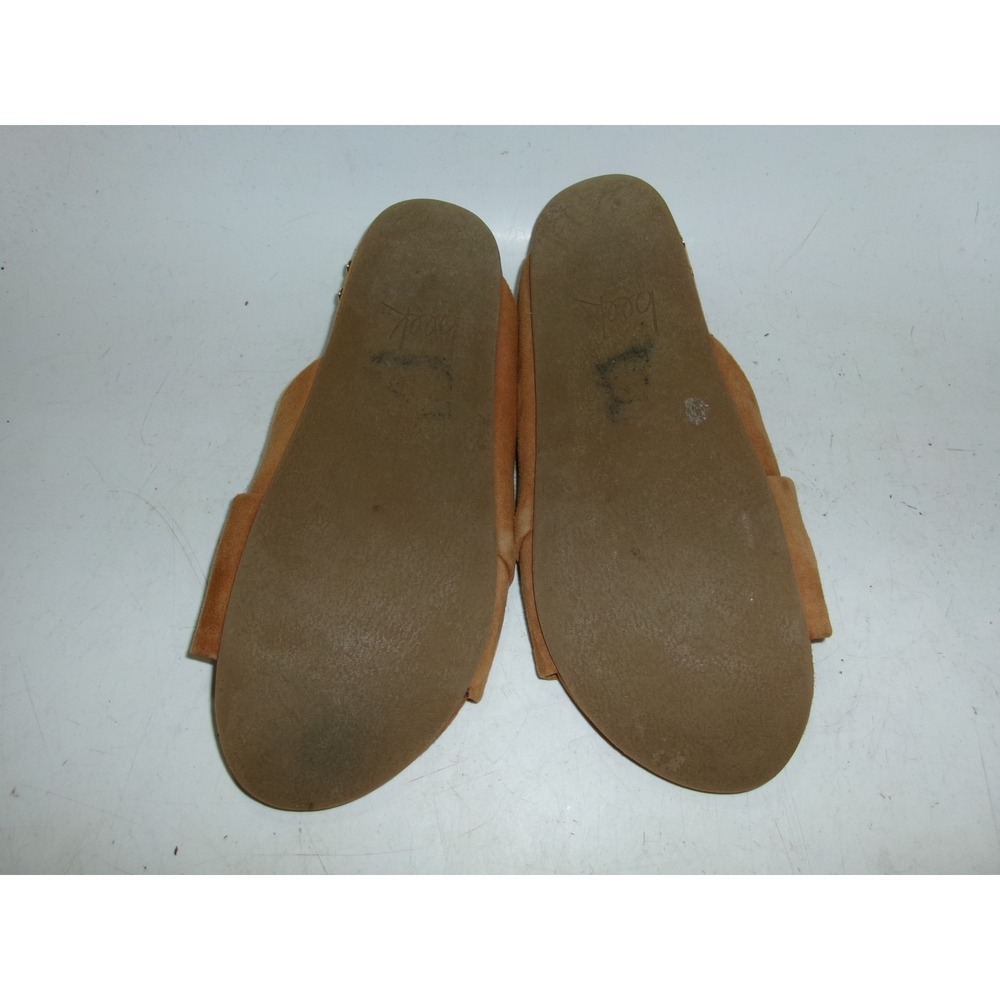 Women's Brown Suede Slide Sandals – Size ~9 – Used – Small Dot & Normal Wear - Picture 3 of 5
